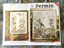 Lot 0f 2 Permin Hardanger Cross Stitch Patterns NIP Bramble Bush  Butterfly Life