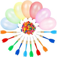 1000PCS Carnival Games Darts  Balloons Set, 6inch Circus Decorations Water