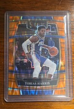 2021-22 Panini Select - Concourse Tobias Harris #16 Orange Flash Prizm