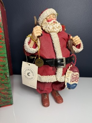 NWT Vintage Clothique Pepsi Santa #3601 includes original box (no styrofoam)