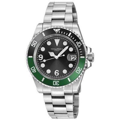 Haurex Italy Men's 4A512UBG Barracuda Automatic 316L Stainless Steel Watch