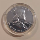 1962 Franklin Half Dollar Proof Uncirculated Silver 50C Coin