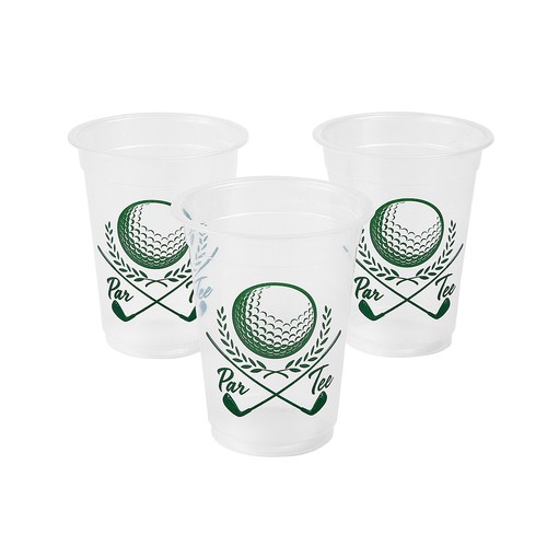 Golf Party Disposable Plastic Cups 16 oz - Bulk 50 Ct - Bild 1 von 1