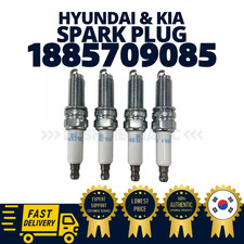 GENUINE OEM Hyundai Kia Spark Plug 4pcs Set 1885709085 BRAND NEW FAST SHIPPING