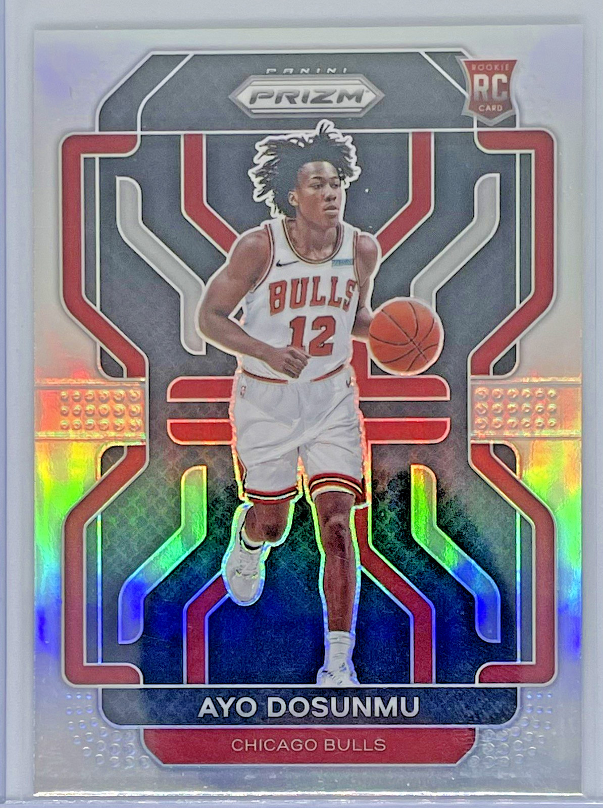 2021-22 Panini Prizm NBA Ayo Dosunmu Rookie Card Silver Prizm #271 Chicago Bulls
