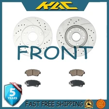 Front Disc Rotors&Brake Pads For 1995-1997 Toyota Avalon