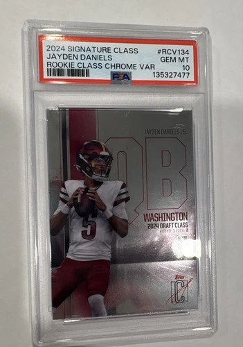 2024 Topps Signature Class - Rookies Chrome Variations Jayden Daniels. PSA 10