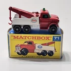 Matchbox No 71 Ford Heavy Wreck Truck Esso Lesney England 1968 Original Box
