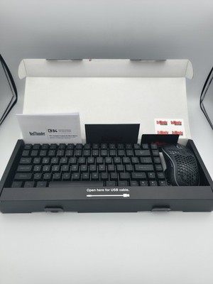 Unused Red Thunder Gaming RGB Backlight Keyboard, 61 Keys, Missing USB For Mouse