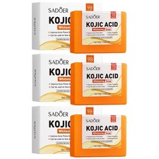 Three Whitening Soap Skin Care Deep Cleansing Moisturizing Bars 100g Each