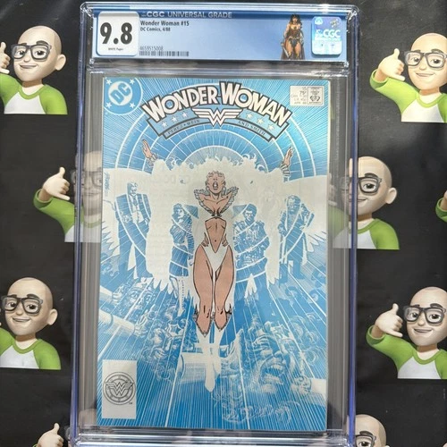 Wonder Woman #15~CGC 9.8~1988~🏷️Custom Label🏷️~🔥HIGHEST GRADE🔥TOP POP🔥