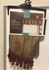 Home Paisley Faux Silk Window Valance 54" x 18" New