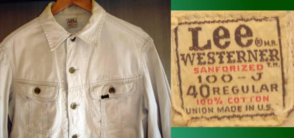 Vintage Lee 100-J Westerner Jacket Rare Denim Cowboy Vintage Lee 100-J Westerner Jacket Rare Denim Cowboy