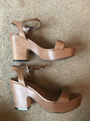 wide fit tan heeled sandals