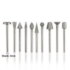 50pcs Diamond coated Rotary Small/Big Head Burr Point Grinding Jewelry Tools