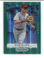 2012 Panini Prizm Baseball Will Clark Green Prizm #135