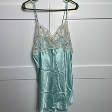 Vintage Nightgown Lingerie Circa 2000 Sea Color Sz L NWT