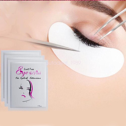 100 Pairs Make Up Tool Eyelash Extension Under Gel Eye Pads Lint Free Patches - Picture 3 of 8