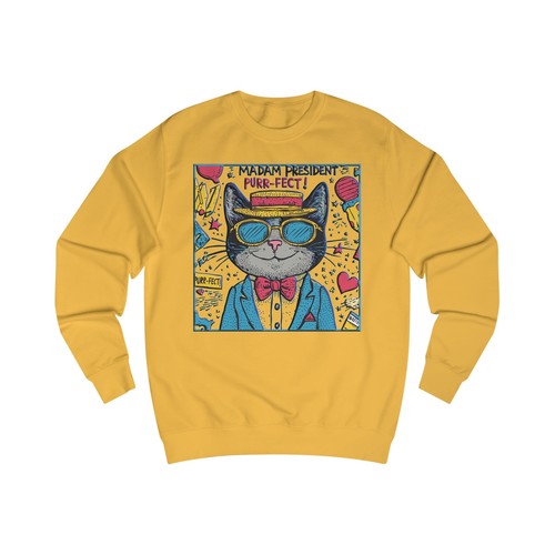 Frau Präsidentin Katze Damen Abstimmung Sweatshirt Wahl Shirt Kamala Harris Walz