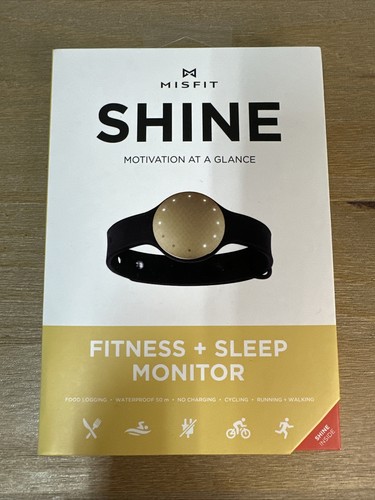 Misfit Shine Fitness & Sleep Monitor In Champagne Pedometer Bluetooth New In Box