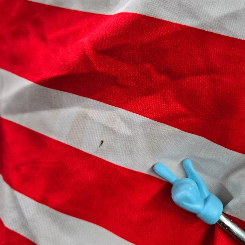 Fox Racing Hombres Traje de Baño 34 Rojo Blanco Azul Board Shorts EE. UU. Rayas Logo LEER Foto 4 de 4