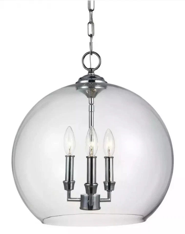 Iluminación de techo colgante multiluz vidrio Lawler generación F3155/3CH. Foto 2 de 2