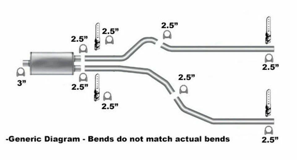 Camión doble escape 2 cámaras para Chevrolet Silverado GMC Sierra 99-08 Foto 3 de 3