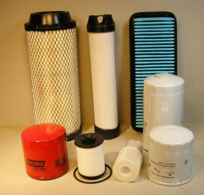 Filter Kit for Kubota M7060HDC - Complete 8 pieces V3307-CR-TE4