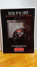 FENDER HOT ROD HEMPSTER AMPLIFIERS HUMBOLT  GUITAR PRINT AD 11 X 8.5