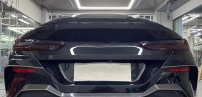 M4 Style Rear Trunk Spoiler Wing for 2019-2024 BMW 8 Series G15 Coupe ABS Black