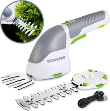 WORKPRO 2 in 1 Cordless Grass Shear Shrubbery Trimmer Hedge Shears/Grass Cutters