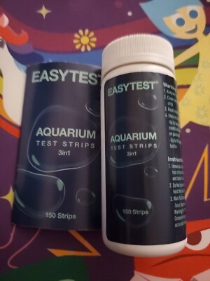 EASY TEST AQUARIUM WATER pH HARDNESS TEST STRIPS 3 in 1 150 Strips NEW SEALED