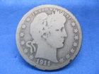 1911-D Barber Quarter : Good condition