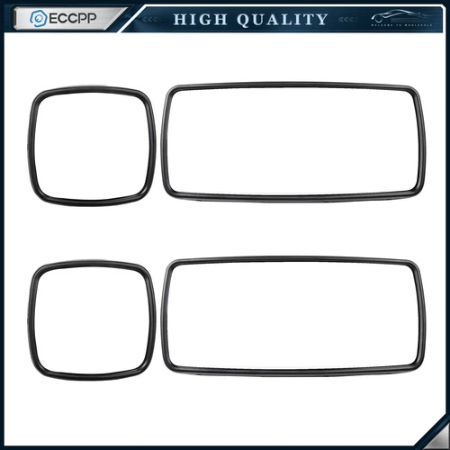 For 03-16 Freightliner Columbia M2 Main Mirrors +Wide Angle Mirrors Black Heated