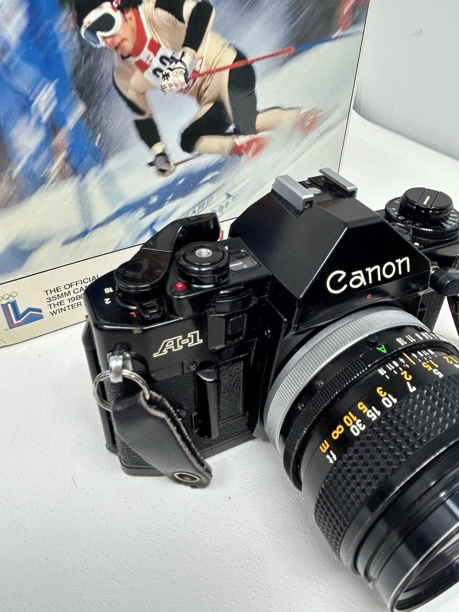 Vintage Canon A-1 35mm Camera 1984 Olympic Games w/Original