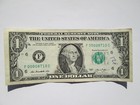 LOT of TWO Fancy Serial Number  $1 Bill  Low Note 4 Leading Zero + BONUS BILL — photo 5