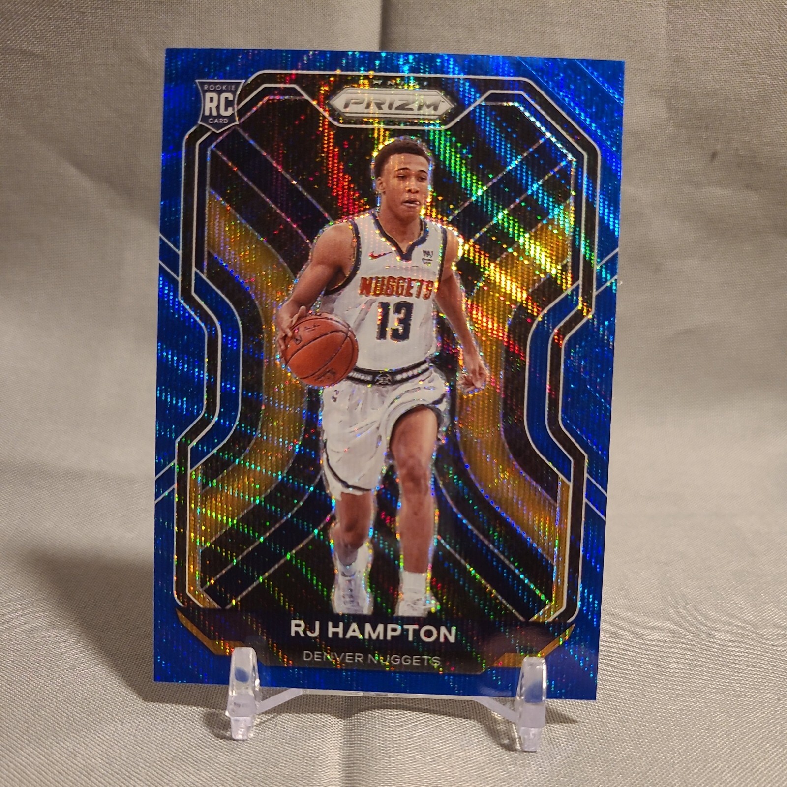 2020 Panini Prizm  RJ Hampton  #286 Rookie Blue Wave Prizm RC