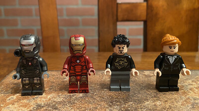 Lego Marvel Minifigure Lot Ironman Mark Tony Stark Pepper Potts