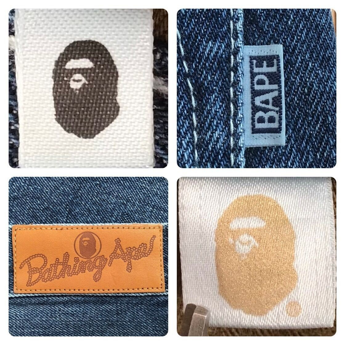 BAPE TWIN STA denim pants a bathing ape star Size M | eBay