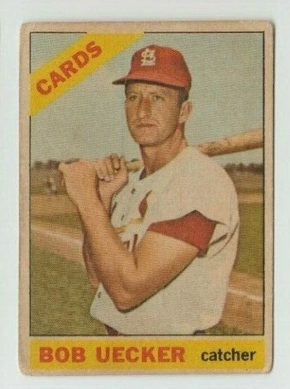 Venezuelan Topps 1966 Bob Uecker #91 St. Louis Cardinals Ptd In Venezuela