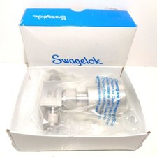 3/8" Swagelok SS-6BK-10 Bellows Sealed Valve With N/O Actuator. SC-11 Cleaned.