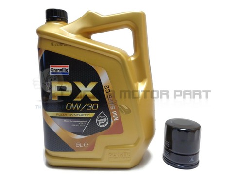 Oil Filter And 5 Litres 0w30 Engine Oil For Vauxhall Grandland X 1.2