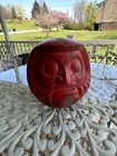 Antique Japanese Wooden Daruma Mold Okimono Or Netsuke