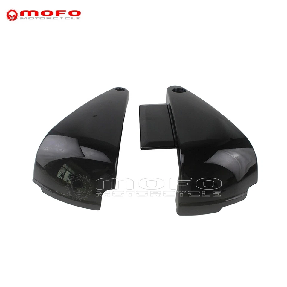 Cubiertas laterales de carenado de batería negras para Kawasaki Vulcan 400 VN400 VN800 1995-2006 Foto 4 de 4