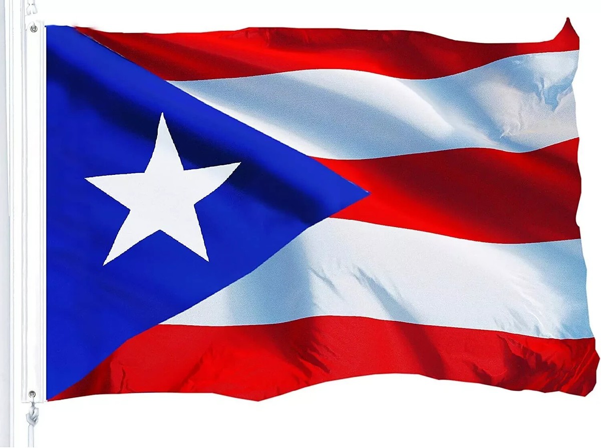 AZ FLAG Puerto Rico Vlag – 3x5 Voet – Licht Polyester – Met Sleeve – Vervaagt Niet – Felle Kleuren