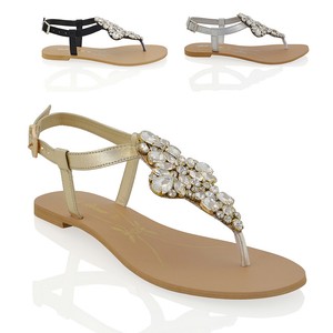 ladies flat sandals