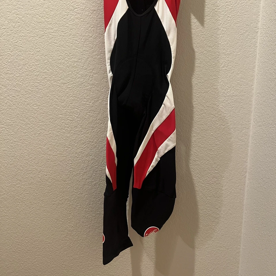 [NUEVO] Culotte con tirantes de ciclismo Castelli - negro/rojo/blanco bandera de Italia para hombre talla mediana Foto 4 de 4