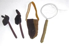 Disney/Marvel?? REPLACEMENT Archery Bow Fabric Quiver Net & 2 Hobo Sticks