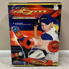 Tek Storm Motorized Baseball Pitching Machine Game Set Foam Bat Ball New Open BX