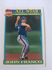 TOPPS 1991 40 YEARS OF BASEBALL: ALL STAR NL JOHN FRANCO  CARD#407 new York Mets